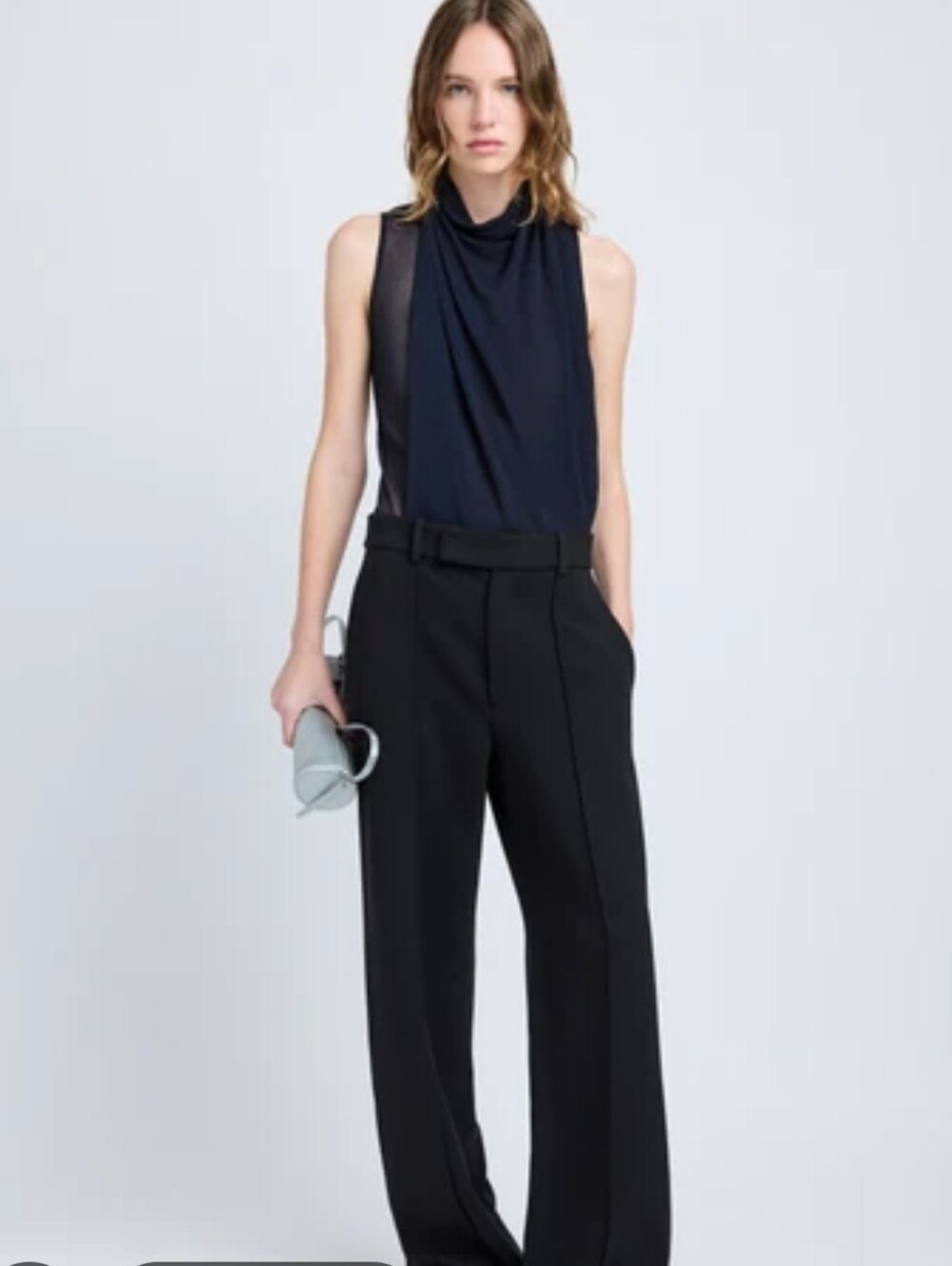 Proenza Schouler Black Wide-Leg Trousers